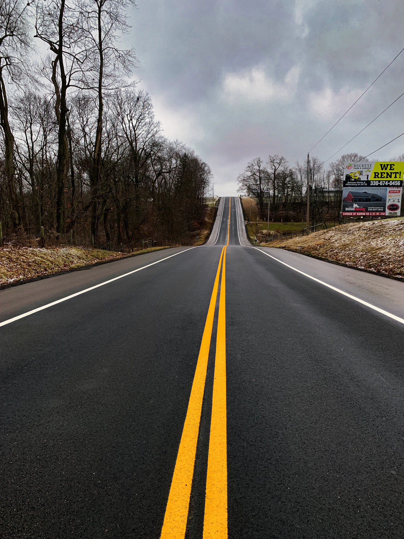 Ohio road ahead, illustrating Ohio tint laws for car windows
